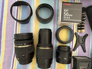 CANON 400D, Objetivos, Mochila, Accesorios. LEER