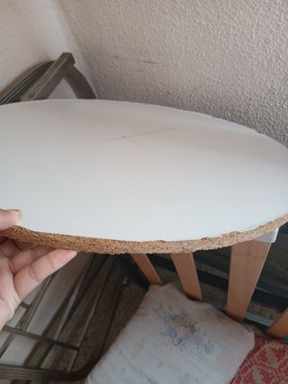 Mesa redonda madera - Ø60cm aprox.