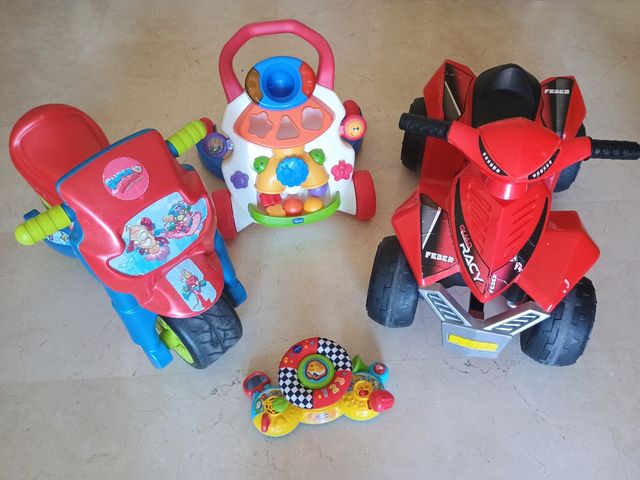 Quad, moto, andador, volante,añado tienda plegable