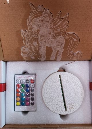 Lampada 3D Unicorno - Notte Bambini