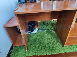 Mesa de ordenador 145x65x76 cm Marrón