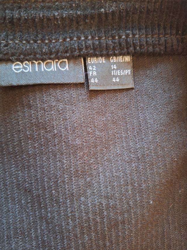 Vestido peto pana negro