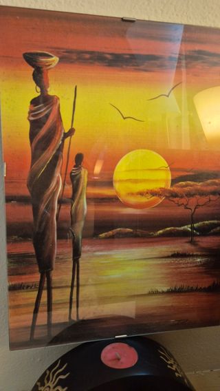 2 Quadri africani tramonto