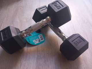 Juego 2 mancuernas hexagonales 5kg NUEVAS