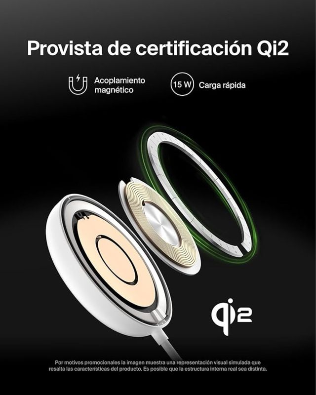 Cargador Belkin Qi2 Magnético 15W SIN ESTRENAR