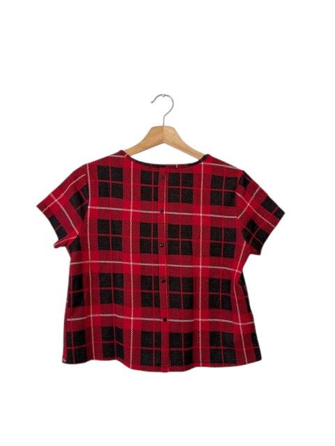 Top camiseta a cuadros Sfera talla S
