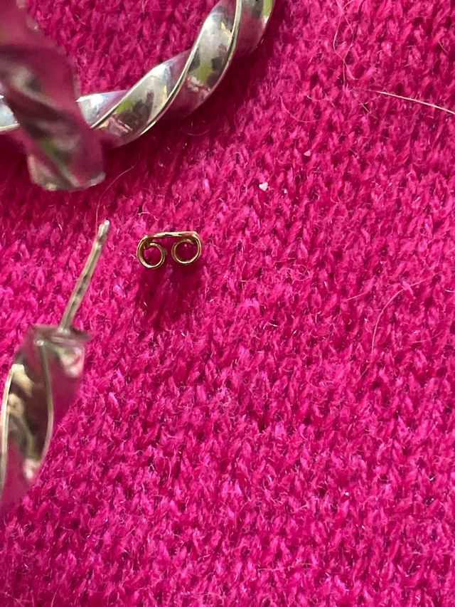 Orecchini argento - cerchi intrecciati