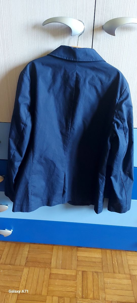 Giacca elegante bimbo cotone blu