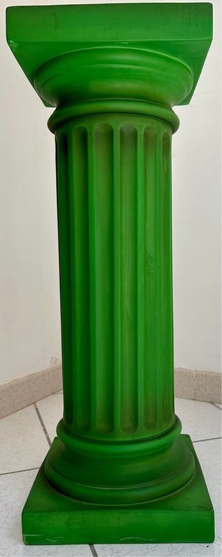 Tavolino Colonna Greca Verde