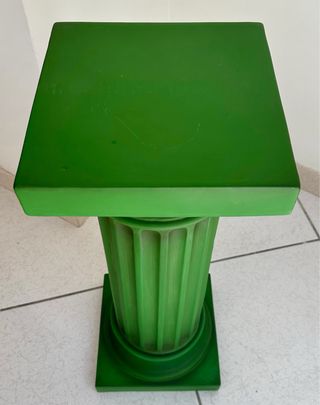 Tavolino Colonna Greca Verde