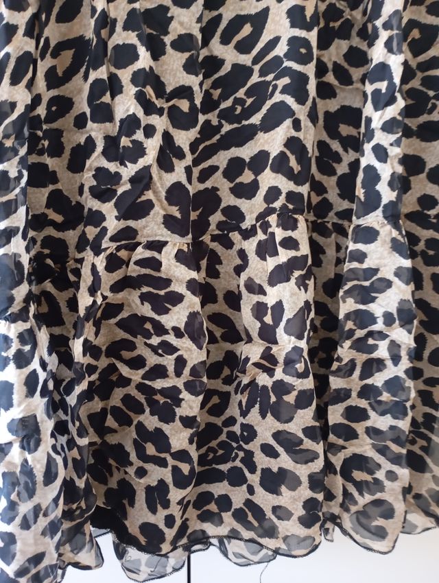 Blusón animal print.