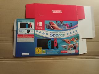 Caja ficticia de consola Switch con Sports
