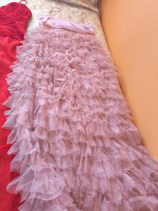 Vestidos fiesta talla S - Rojo y Rosa