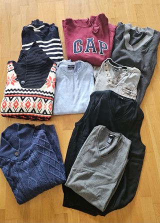 8 Jerseys Hombre - H&M, GAP, Boston