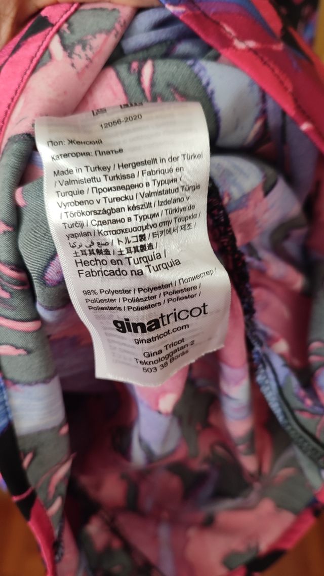 Vestido Gina Tricot multicolor