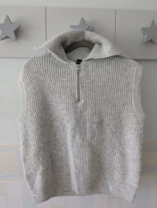Jersey punto Kiabi gris - Talla M