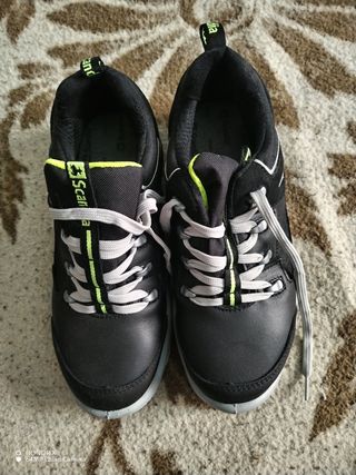 Zapatos seguridad Scandia - negros y verdes
