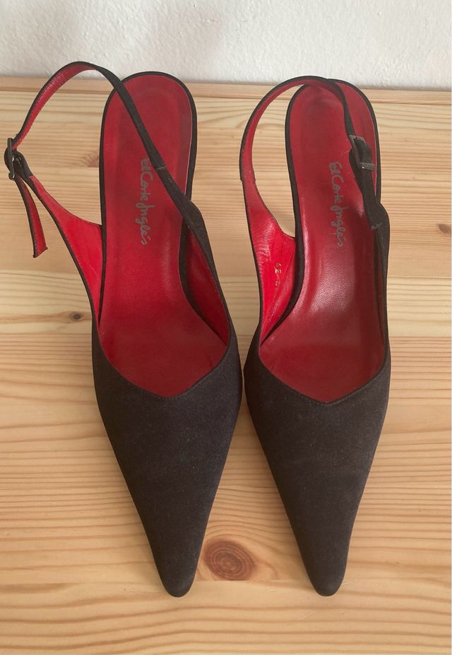 Zapatos negros El Corte Inglés - Tacón aguja