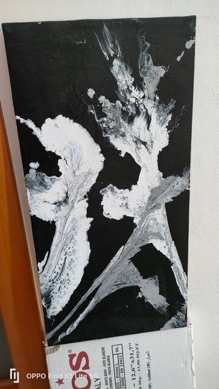 Dipinti astratti bianco e nero