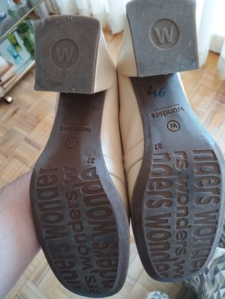 Mocasines Wonders beige 37