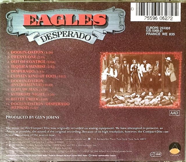 CD Eagles - Desperado
*OFERTA 4x10€!!!