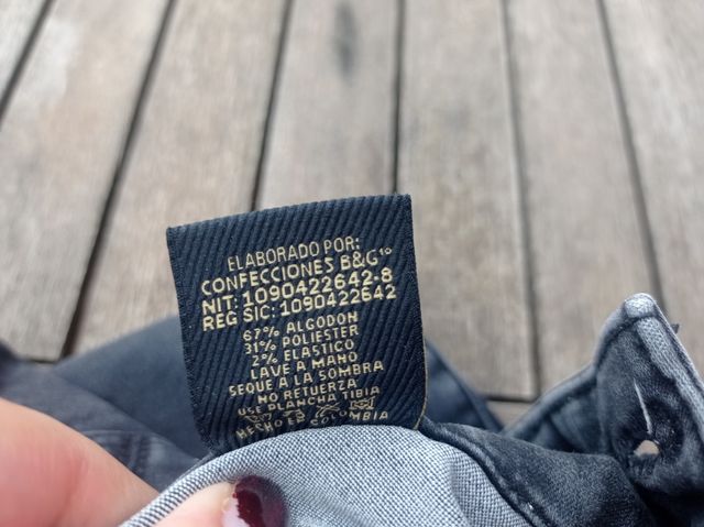 Vaqueros pitillo negros