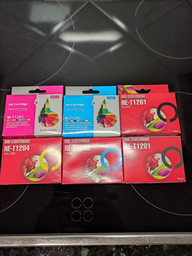 Cartuchos tinta Epson RE-T1281/82/84