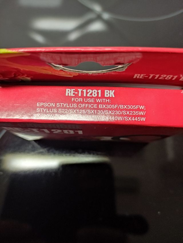 Cartuchos tinta Epson RE-T1281/82/84