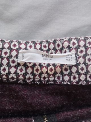 Falda estampada Mango - Tonos marrones 