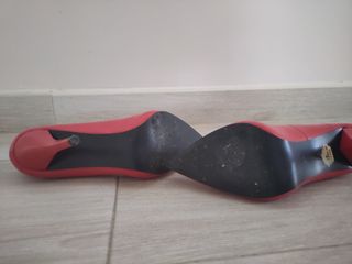 Tacones rojos Blanco Shoes - Talla 38