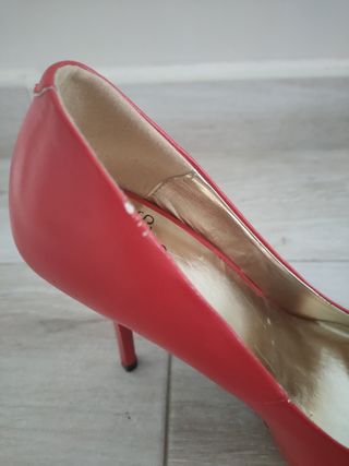 Tacones rojos Blanco Shoes - Talla 38