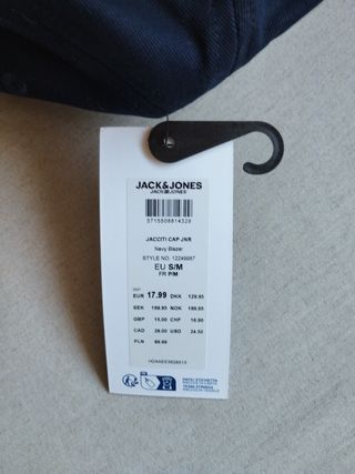 Gorra Jack & Jones New York azul niño