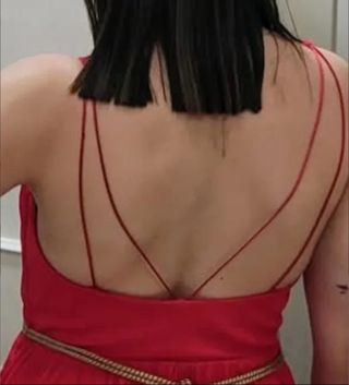 Vestido corto rosa eventos tirantes