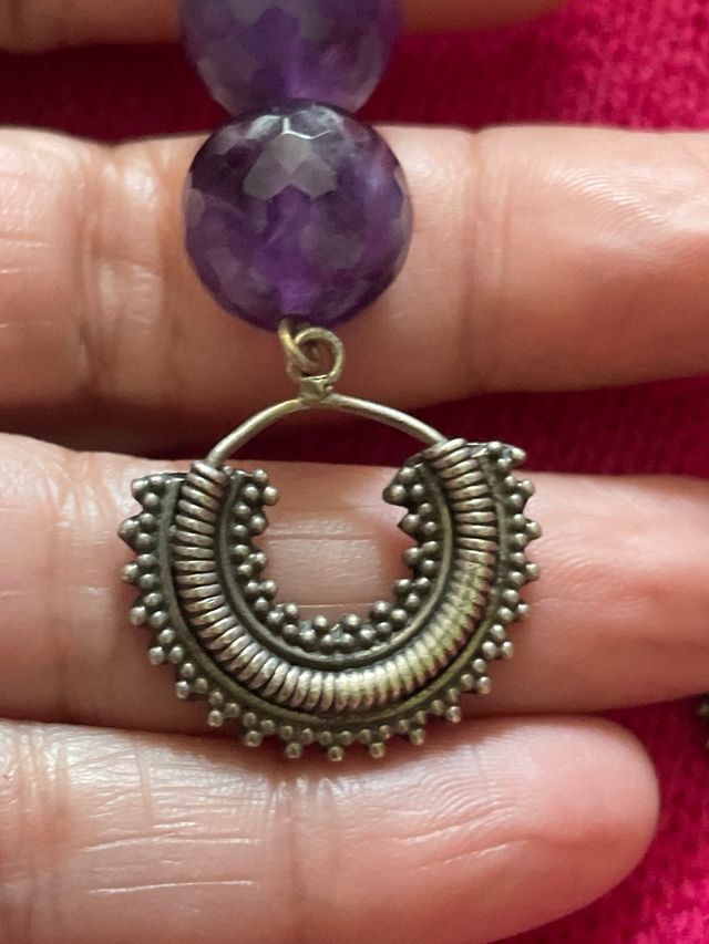 Orecchini Ametista Argento 925