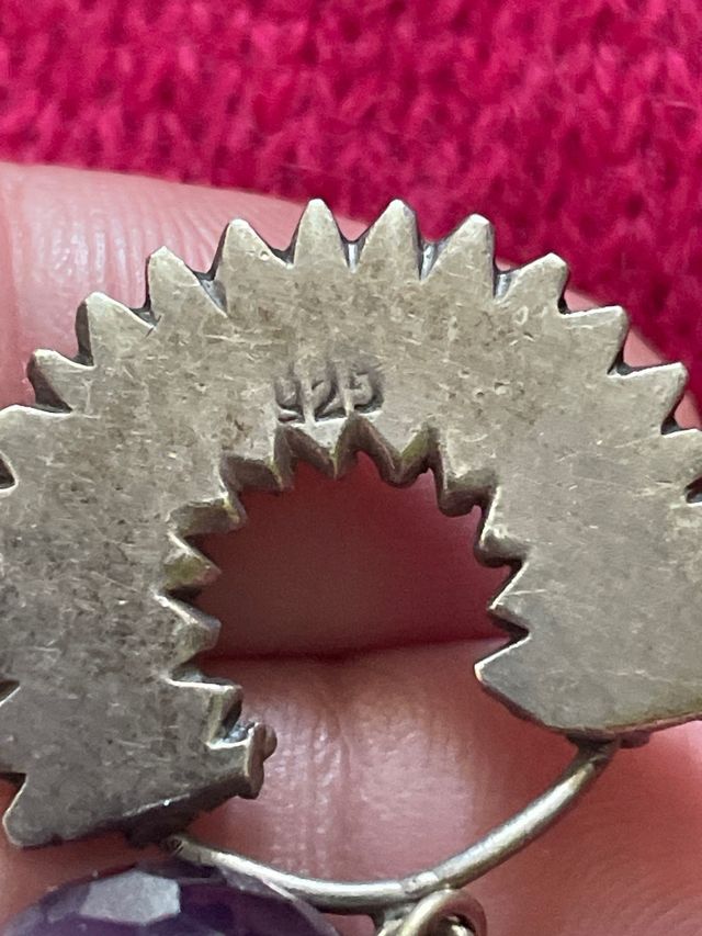 Orecchini Ametista Argento 925