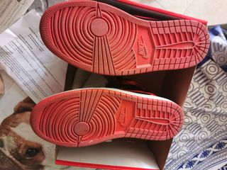 NIKE Air Jordan 1 Satin Rojo-Negro