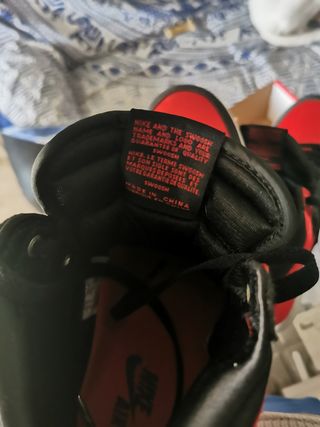 NIKE Air Jordan 1 Satin Rojo-Negro