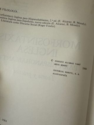 Morfosintaxis inglesa para Hipanohablantes
