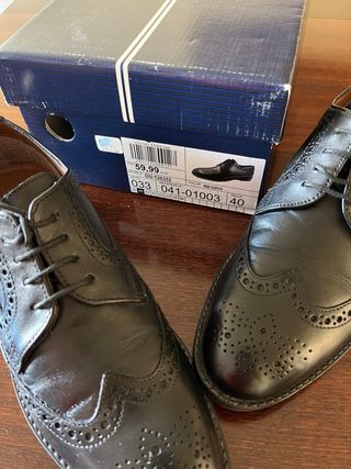 Zapatos Oxford negros