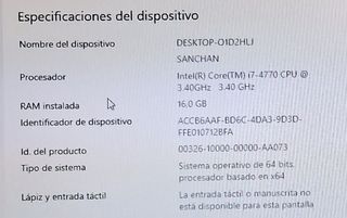 Torre PC i7 4770 16GB RAM 1TB