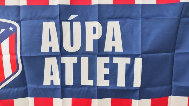 Bandera grande del Atlético de Madrid