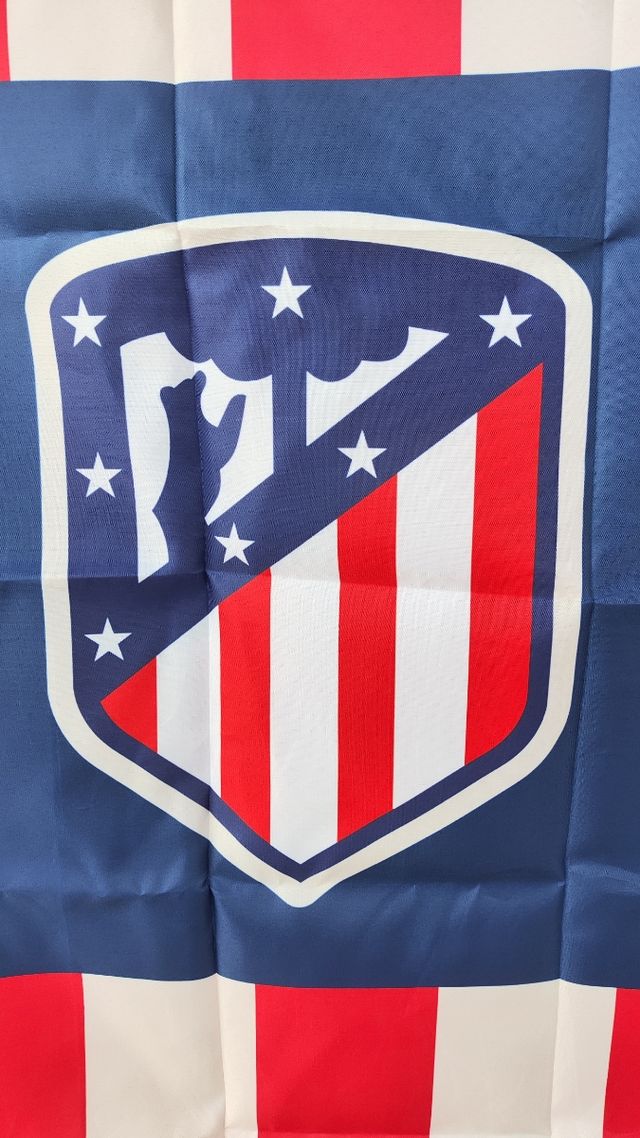 Bandera grande del Atlético de Madrid