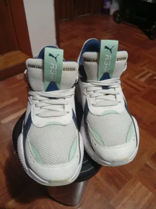 Zapatillas Puma Running Mujer - Blancas y Azules