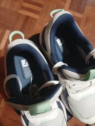 Zapatillas Puma Running Mujer - Blancas y Azules