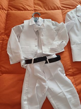 Traje niño blanco