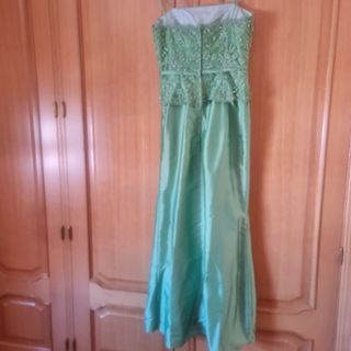 Vestido fiesta verde - Talla M