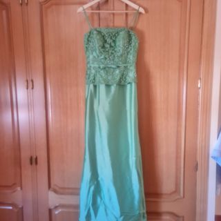 Vestido fiesta verde - Talla M
