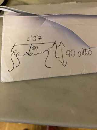 Cómoda antigua pan oro - mármol