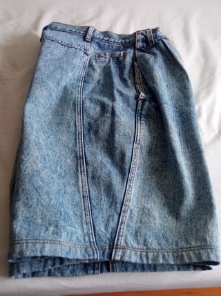 Bermuda vaquera azul