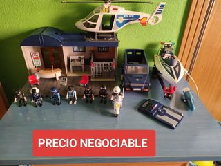 Playmobil Policía: Comisaría, Vehículos y Figuras